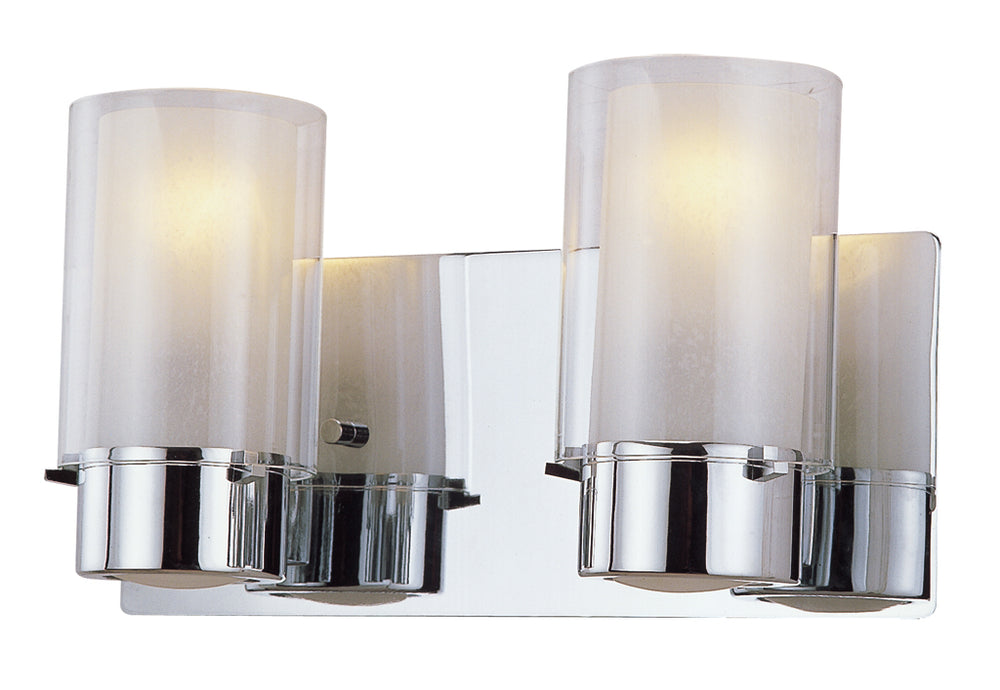 DVI Canada - Two Light Vanity - Essex - Chrome w/Half Opal Glass- Union Lighting Luminaires Decor