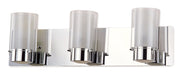 DVI Canada - Three Light Vanity - Essex - Chrome w/Half Opal Glass- Union Lighting Luminaires Decor