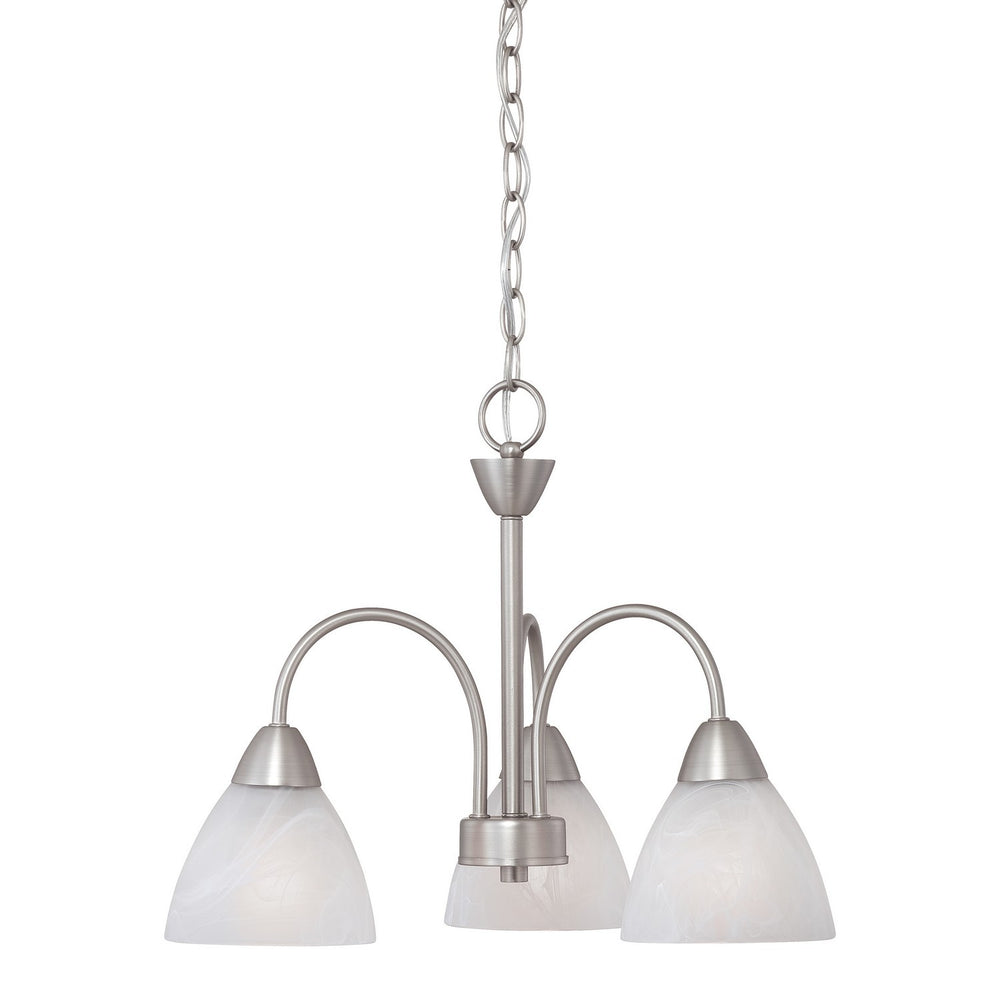 ELK Home - Three Light Chandelier - Tia - Matte Nickel- Union Lighting Luminaires Decor