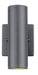 Eglo Canada - Two Light Outdoor Wall Mount - Riga - Anthracite- Union Lighting Luminaires Decor