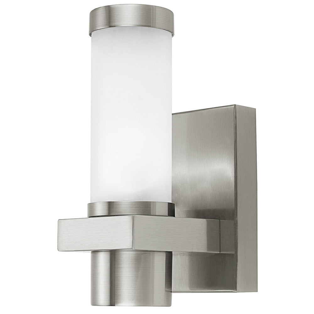 Eglo Canada - One Light Outdoor Wall Mount - Konya - Matte Nickel- Union Lighting Luminaires Decor