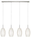 Eglo Canada - Four Light Linear Pendant - Batista 1 - Matte Nickel- Union Lighting Luminaires Decor