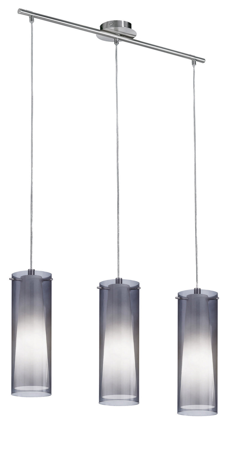 Eglo Canada - Three Light Linear Pendant - Pinto Nero - Matte Nickel- Union Lighting Luminaires Decor