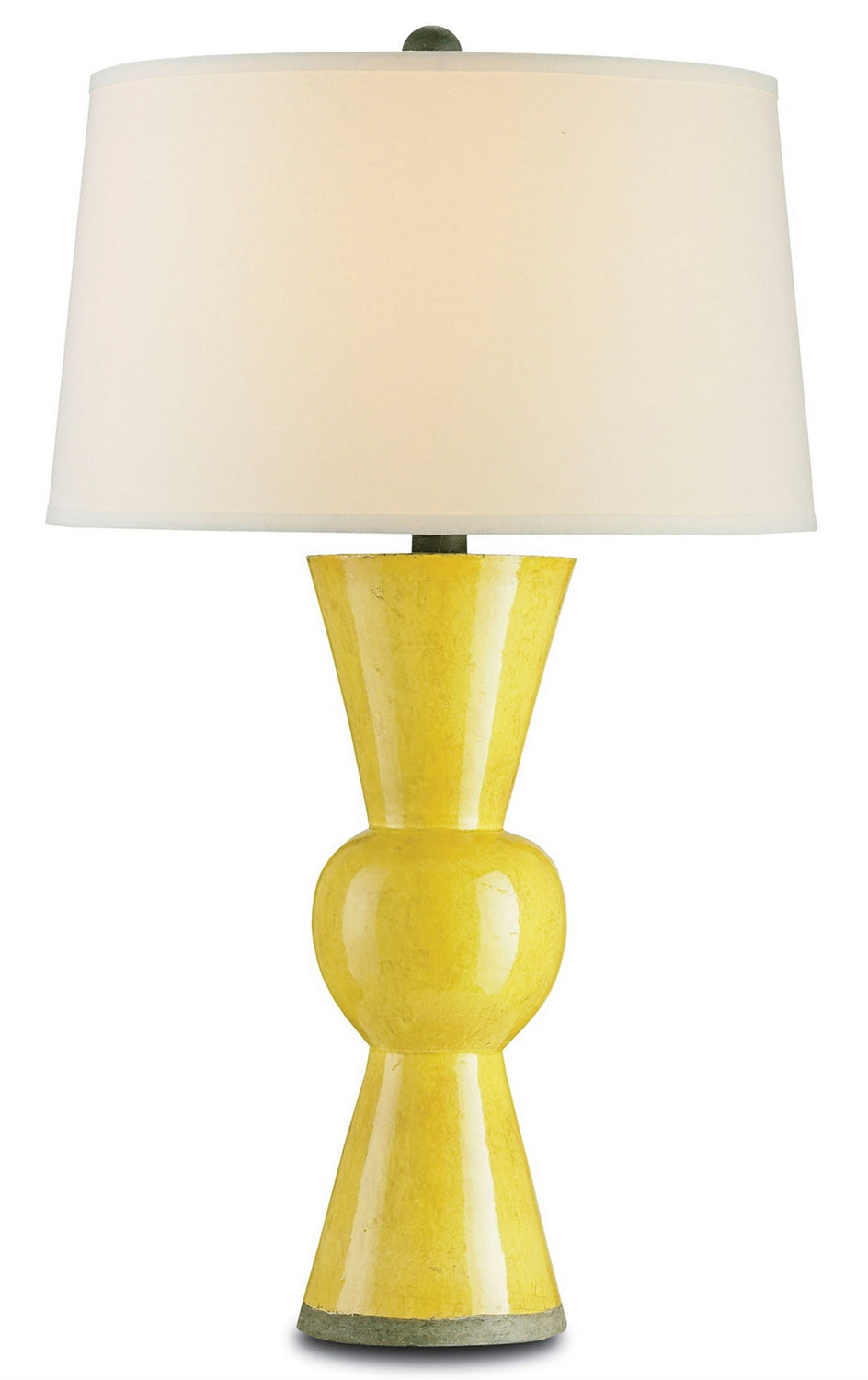 Currey and Company - One Light Table Lamp - Upbeat Collection - Yellow- Union Lighting Luminaires Decor