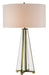Currey and Company - Two Light Table Lamp - Lamont Collection - Clear/Brass- Union Lighting Luminaires Decor