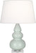 Robert Abbey - One Light Accent Lamp - Small Triple Gourd - Celadon Glazed Ceramic w/Lucite Base- Union Lighting Luminaires Decor