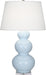 Robert Abbey - One Light Table Lamp - Triple Gourd - Baby Blue Glazed Ceramic w/Lucite Base- Union Lighting Luminaires Decor