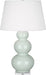 Robert Abbey - One Light Table Lamp - Triple Gourd - Celadon Glazed Ceramic w/Lucite Base- Union Lighting Luminaires Decor