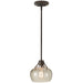 Generation Lighting Canada - One Light Pendant - Urban Renewal - Rustic Iron- Union Lighting Luminaires Decor