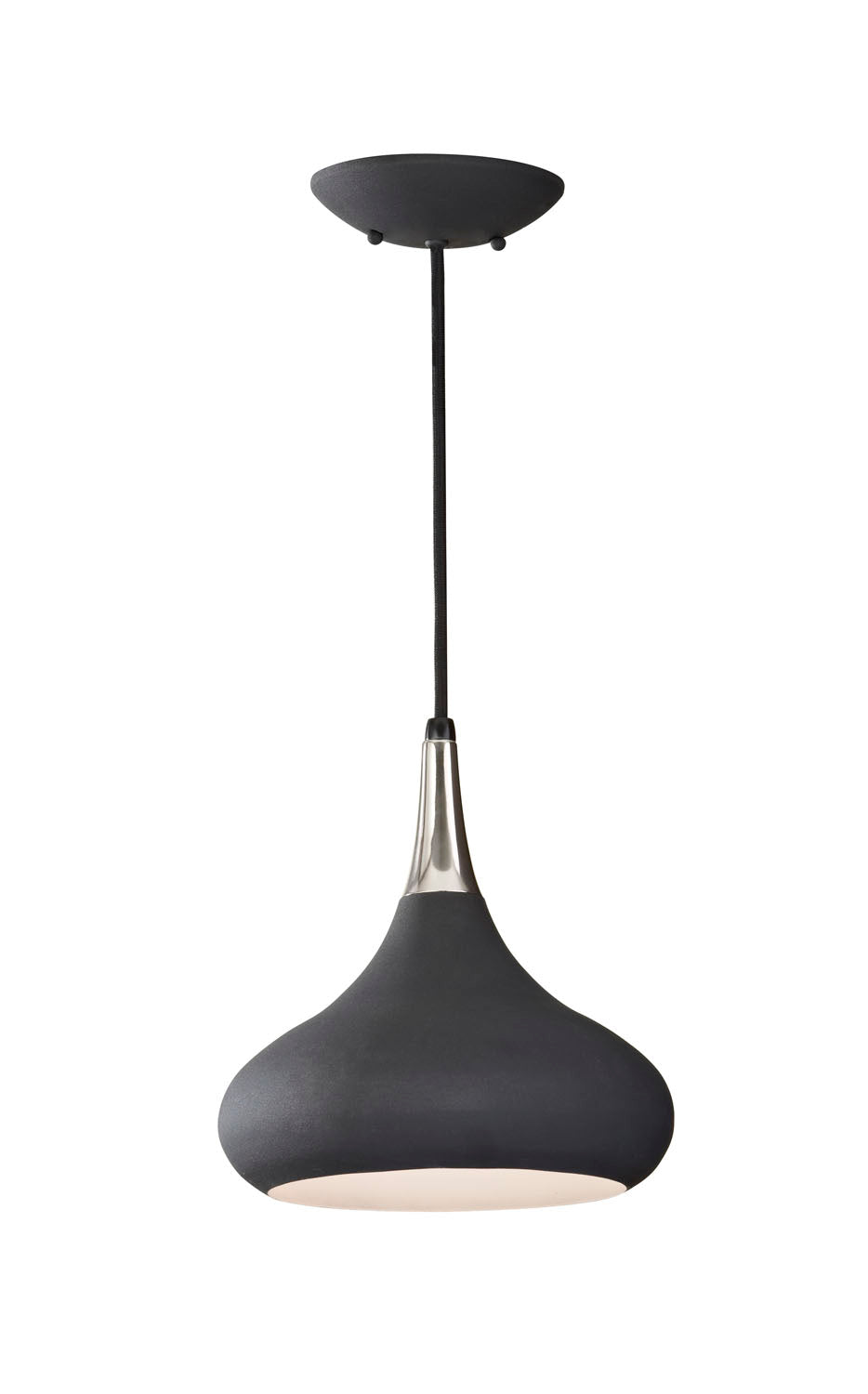 Generation Lighting Canada - One Light Pendant - Belle - Black- Union Lighting Luminaires Decor