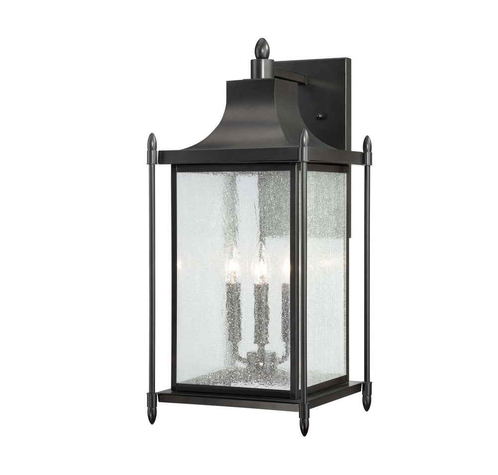 Savoy House - Three Light Wall Lantern - Dunnmore - Black- Union Lighting Luminaires Decor
