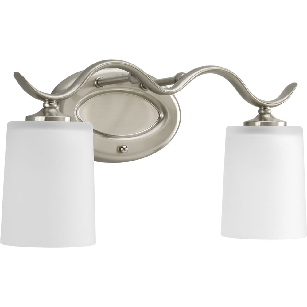 Progress Canada - Two Light Bath Bracket - Inspire - Brushed Nickel- Union Lighting Luminaires Decor