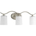 Progress Canada - Three Light Bath Bracket - Inspire - Brushed Nickel- Union Lighting Luminaires Decor