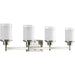 Progress Canada - Four Light Bath - Alexa - Brushed Nickel- Union Lighting Luminaires Decor