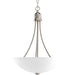 Progress Canada - Two Light Foyer Pendant - Gather - Brushed Nickel- Union Lighting Luminaires Decor