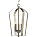 Progress Canada - Three Light Foyer Pendant - Gather - Brushed Nickel- Union Lighting Luminaires Decor