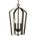 Progress Canada - Three Light Foyer Pendant - Gather - Antique Bronze- Union Lighting Luminaires Decor
