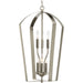 Progress Canada - Six Light Foyer Pendant - Gather - Brushed Nickel- Union Lighting Luminaires Decor
