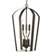 Progress Canada - Six Light Foyer Pendant - Gather - Antique Bronze- Union Lighting Luminaires Decor