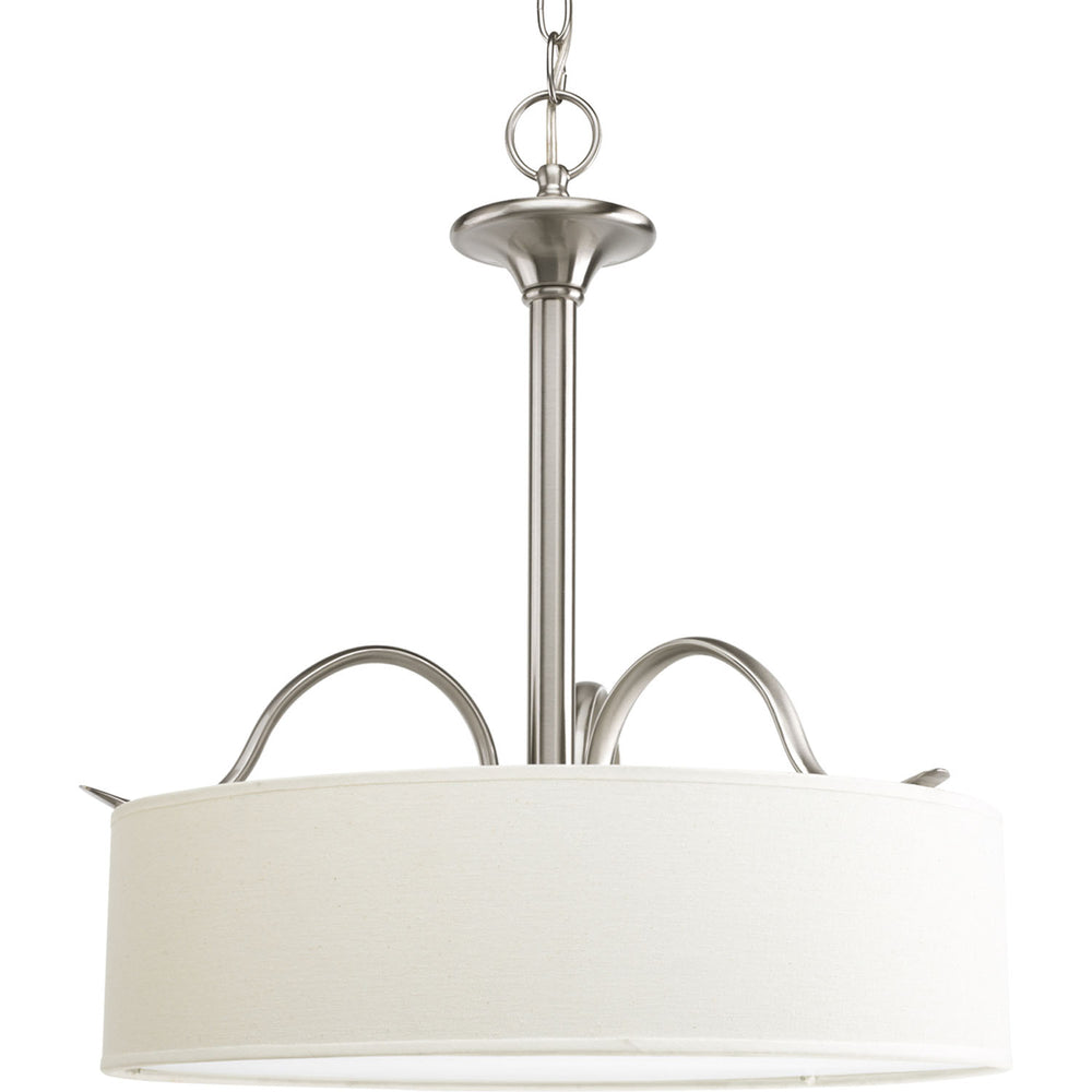 Progress Canada - Three Light Pendant - Inspire - Brushed Nickel- Union Lighting Luminaires Decor