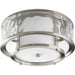 Progress Canada - Two Light Flush Mount - Bay Court - Brushed Nickel- Union Lighting Luminaires Decor