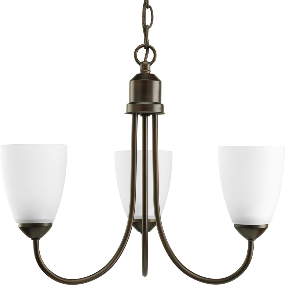 Progress Canada - Three Light Chandelier - Gather - Antique Bronze- Union Lighting Luminaires Decor