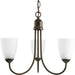 Progress Canada - Three Light Chandelier - Gather - Antique Bronze- Union Lighting Luminaires Decor