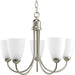 Progress Canada - Five Light Chandelier - Gather - Brushed Nickel- Union Lighting Luminaires Decor