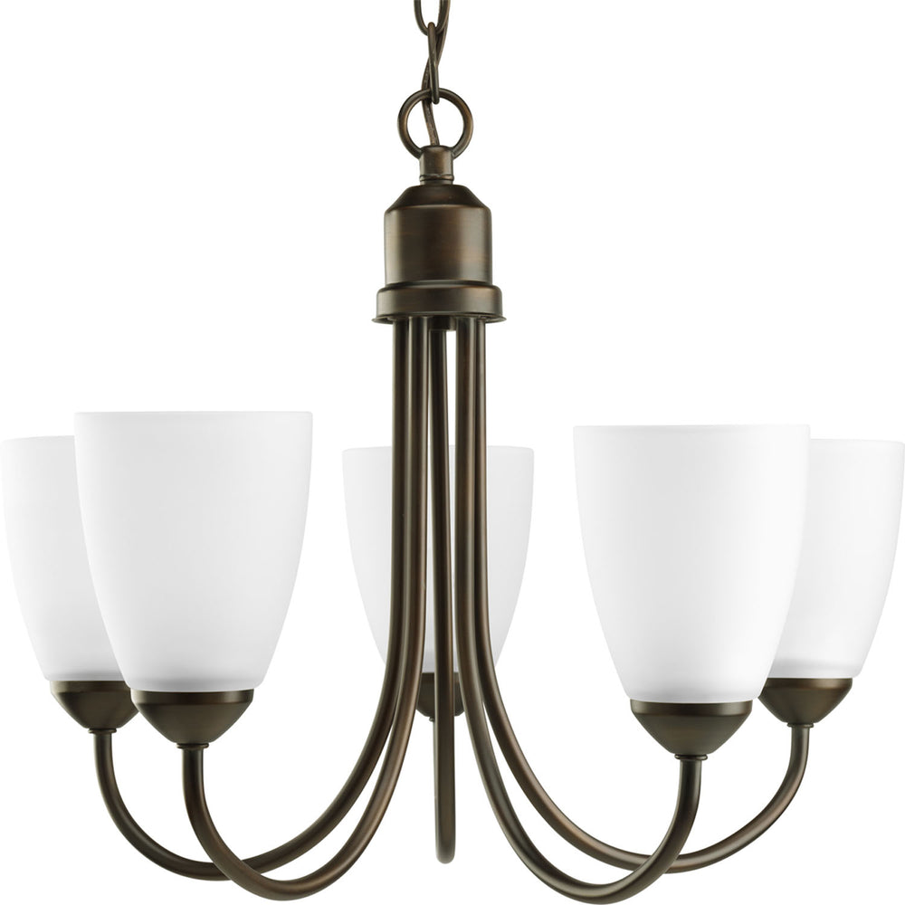 Progress Canada - Five Light Chandelier - Gather - Antique Bronze- Union Lighting Luminaires Decor