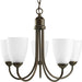 Progress Canada - Five Light Chandelier - Gather - Antique Bronze- Union Lighting Luminaires Decor