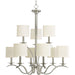 Progress Canada - Nine Light Chandelier - Inspire - Brushed Nickel- Union Lighting Luminaires Decor