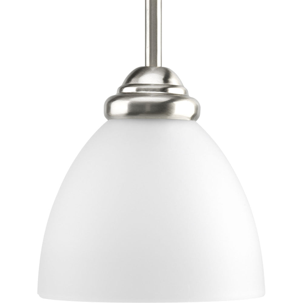 Progress Canada - One Light Pendant - Heart - Brushed Nickel- Union Lighting Luminaires Decor