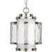 Progress Canada - One Light Hanging Lantern - Bay Court - Brushed Nickel- Union Lighting Luminaires Decor