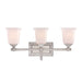 Quoizel - Three Light Bath Fixture - Nicholas - Brushed Nickel- Union Lighting Luminaires Decor