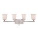 Quoizel - Four Light Bath Fixture - Nicholas - Brushed Nickel- Union Lighting Luminaires Decor