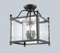 Z-Lite Canada - Three Light Semi Flush Mount - Fairview - Bronze- Union Lighting Luminaires Decor