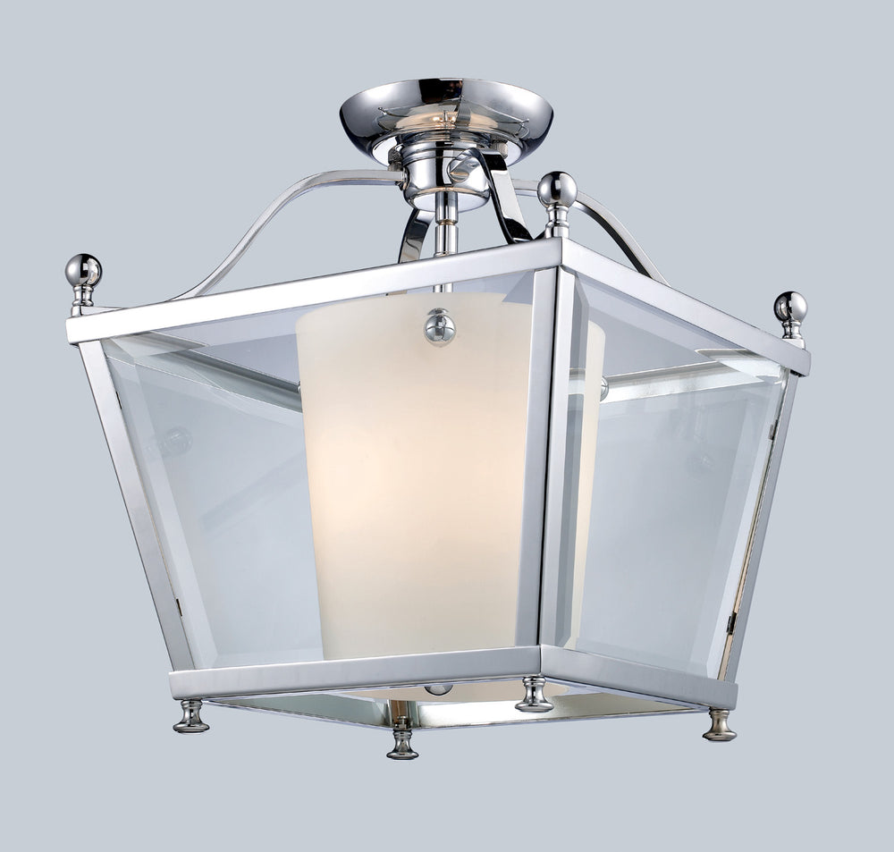 Z-Lite Canada - Three Light Semi Flush Mount - Ashbury - Chrome- Union Lighting Luminaires Decor