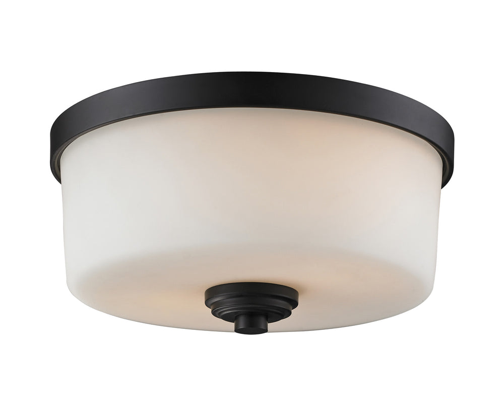 Z-Lite Canada - Two Light Flush Mount - Arlington - Bronze- Union Lighting Luminaires Decor