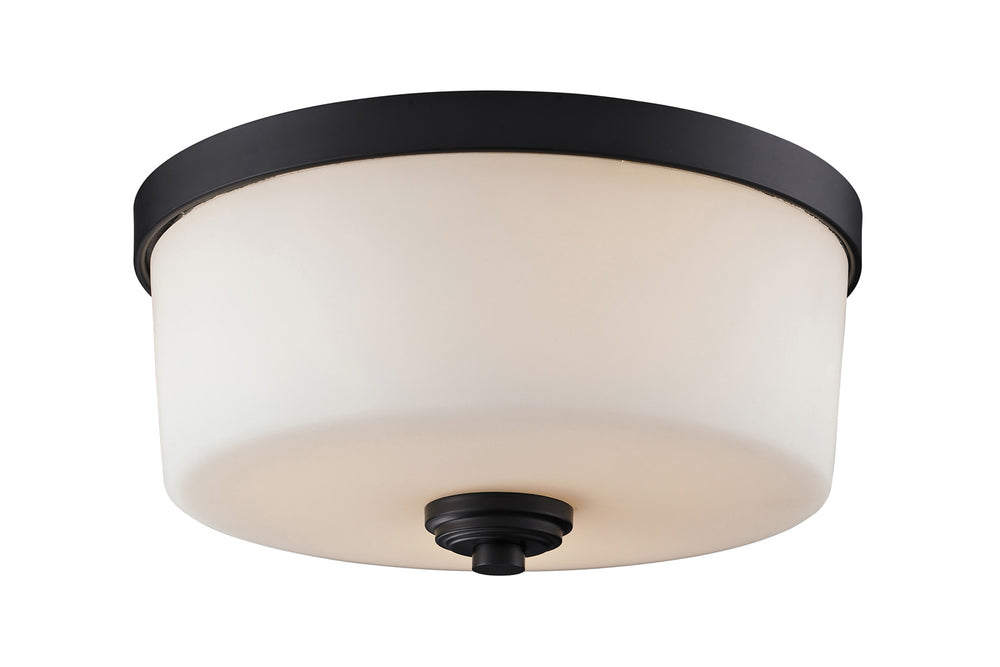 Z-Lite Canada - Three Light Flush Mount - Arlington - Bronze- Union Lighting Luminaires Decor