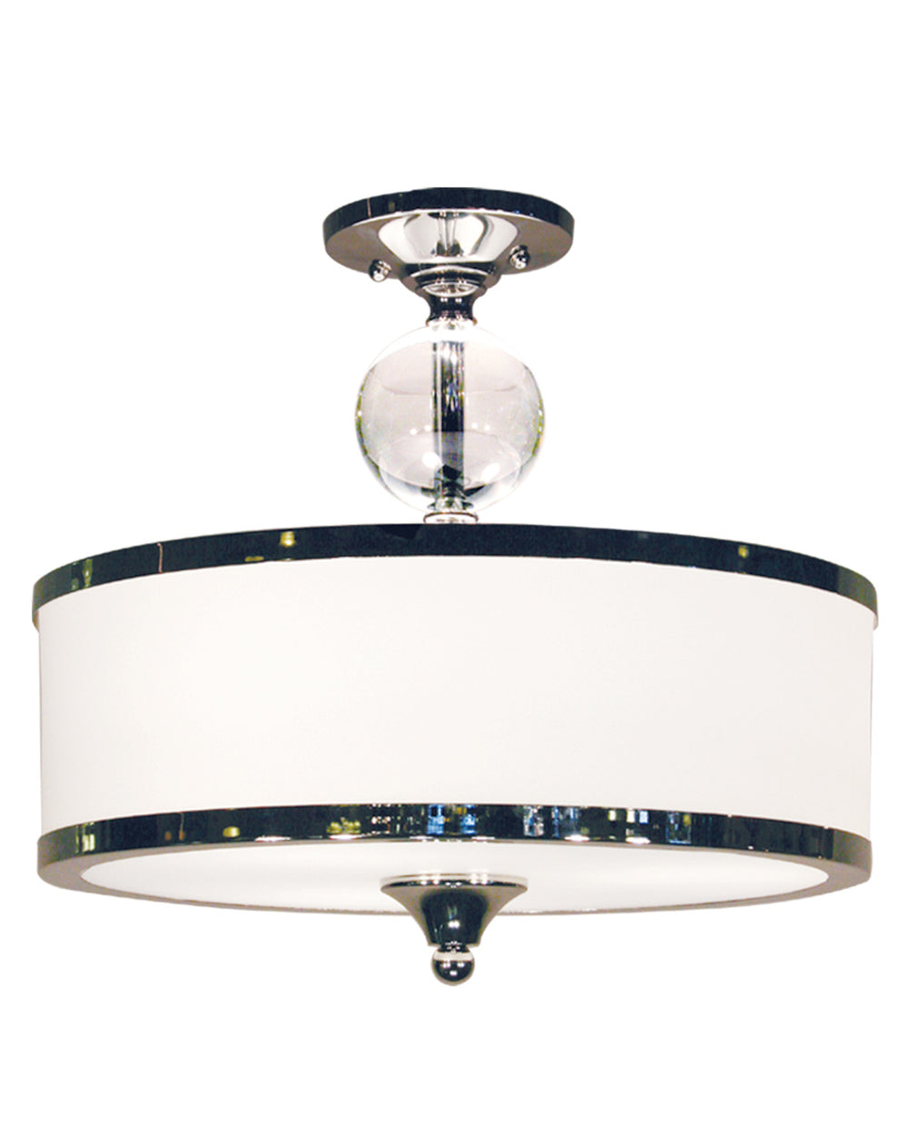 Z-Lite Canada - Three Light Semi Flush Mount - Cosmopolitan - Chrome- Union Lighting Luminaires Decor