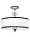Z-Lite Canada - Three Light Semi Flush Mount - Cosmopolitan - Chrome- Union Lighting Luminaires Decor