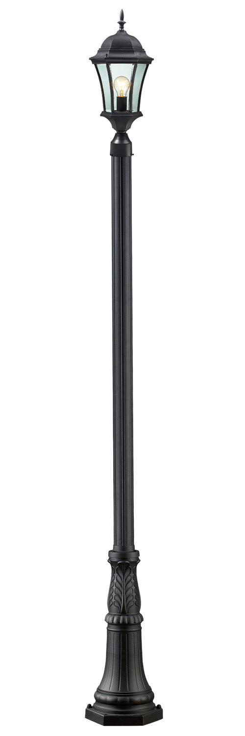 Z-Lite Canada - One Light Outdoor Post Mounted Fixture - Wakefield - Black- Union Lighting Luminaires Decor