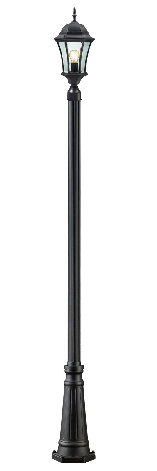 Z-Lite Canada - One Light Outdoor Post Mounted Fixture - Wakefield - Black- Union Lighting Luminaires Decor