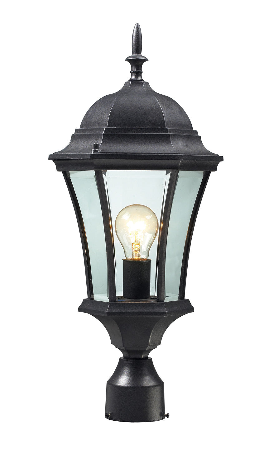 Z-Lite Canada - One Light Outdoor Post Mount Fixture - Wakefield - Black- Union Lighting Luminaires Decor