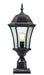 Z-Lite Canada - One Light Outdoor Pier Mounted Fixture - Wakefield - Black- Union Lighting Luminaires Decor