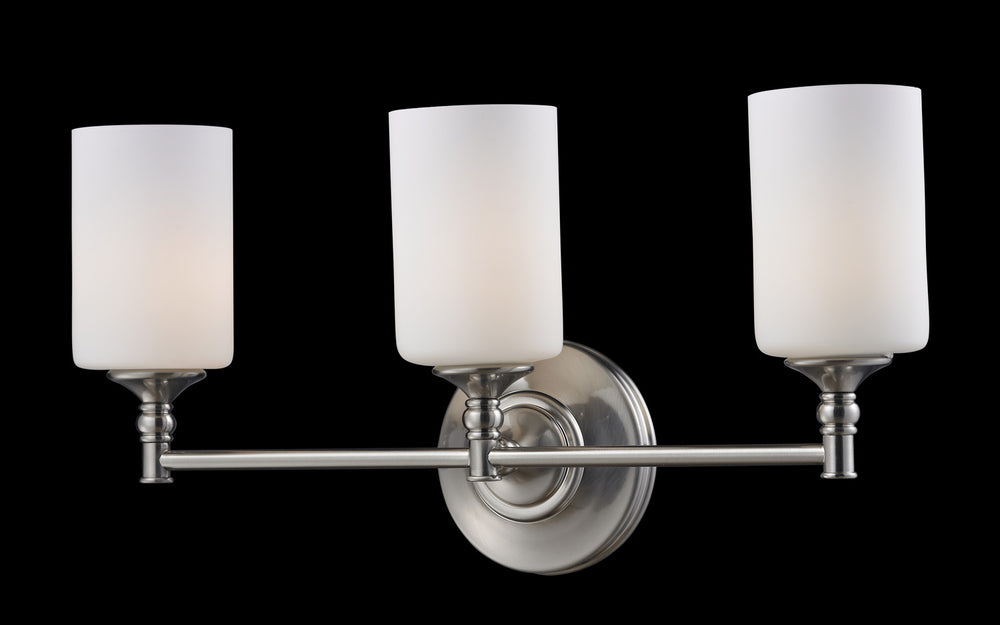 Z-Lite Canada - Three Light Vanity - Cannondale - Brushed Nickel- Union Lighting Luminaires Decor