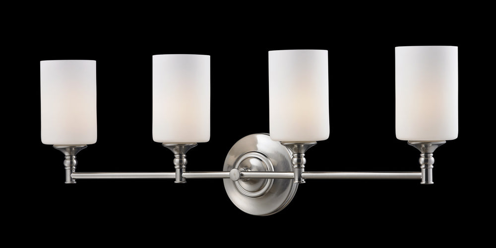 Z-Lite Canada - Four Light Vanity - Cannondale - Brushed Nickel- Union Lighting Luminaires Decor