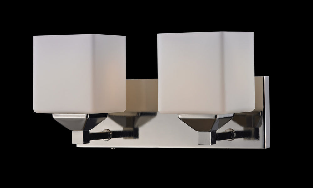 Z-Lite Canada - Two Light Vanity - Quube - Chrome- Union Lighting Luminaires Decor