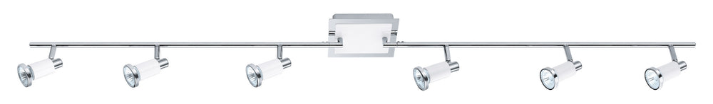 Eglo Canada - Four Light Track Light - Eridan - Chrome & Glossy White- Union Lighting Luminaires Decor