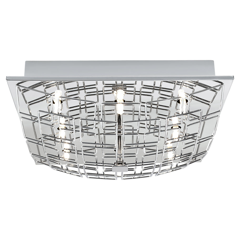 Eglo Canada - Eight Light Ceiling Mount - Cromer 1 - Chrome- Union Lighting Luminaires Decor